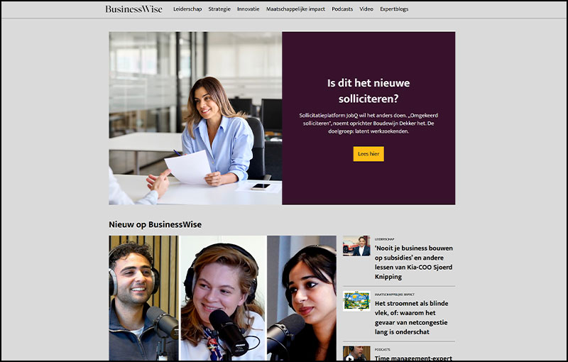 BusinessWise studio villa media promotion