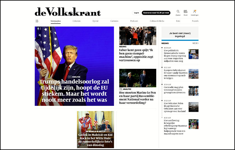 De Volkskrant studio villa media promotion