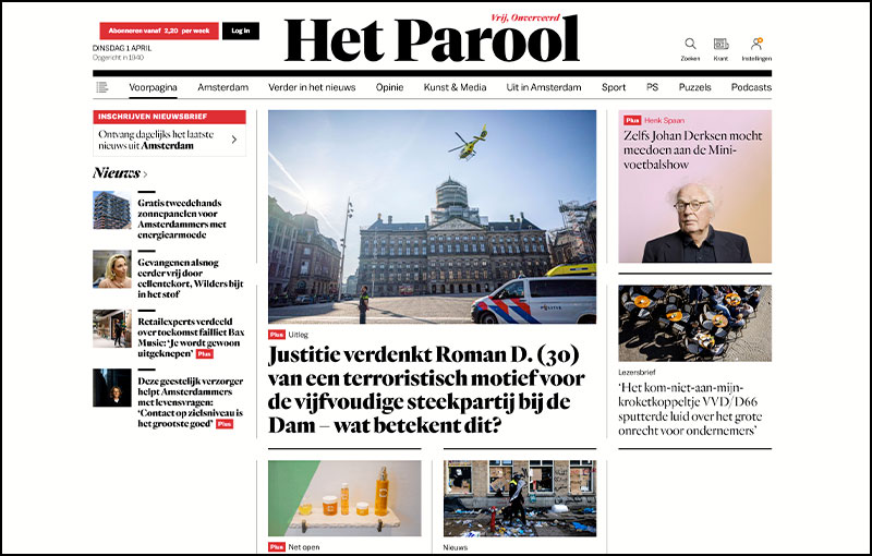 Het Parool studio villa media promotion
