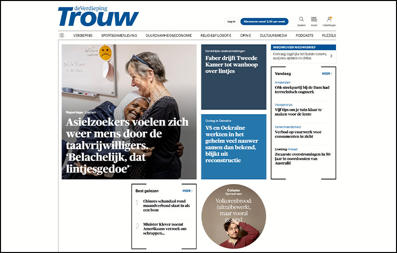 Trouw studio villa media promotion