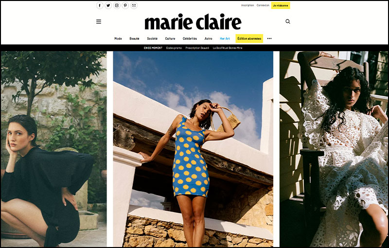 marie claire france studio villa media promotion